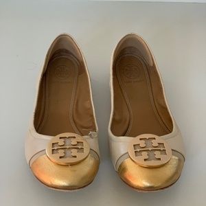 Tory Burch cap-toe Eddie flat